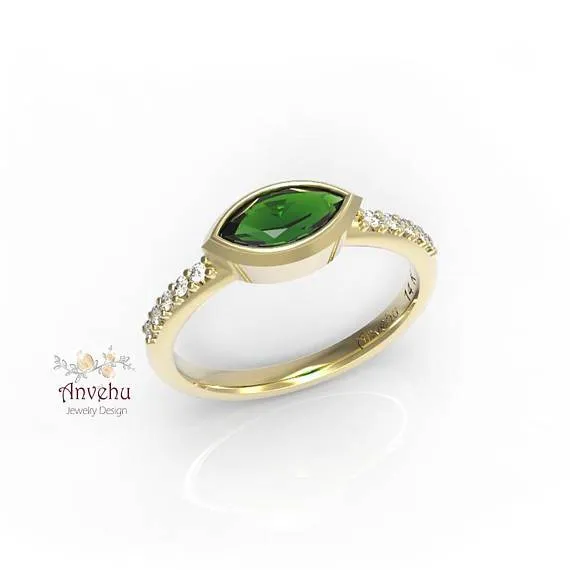 Miri - Green Tourmaline Ring