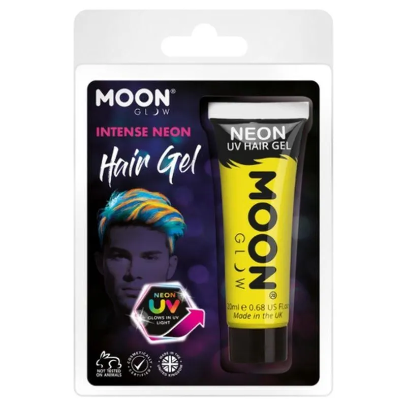Moon Glow Intense Neon Uv Hair Gel, Yellow