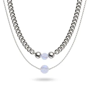 Moonstone x Silver | Gemstone Chain Necklace