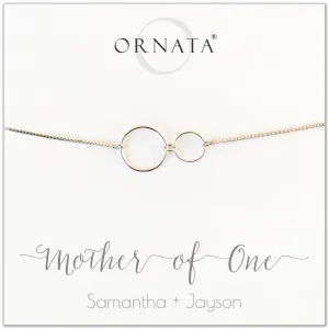 Mother's Day Jewelry - Mother Of One Sterling Silver Bracelet - Personalized