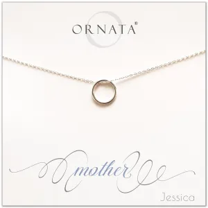 Mother's Day Jewelry - Mother Sterling Silver Necklace - Personalized
