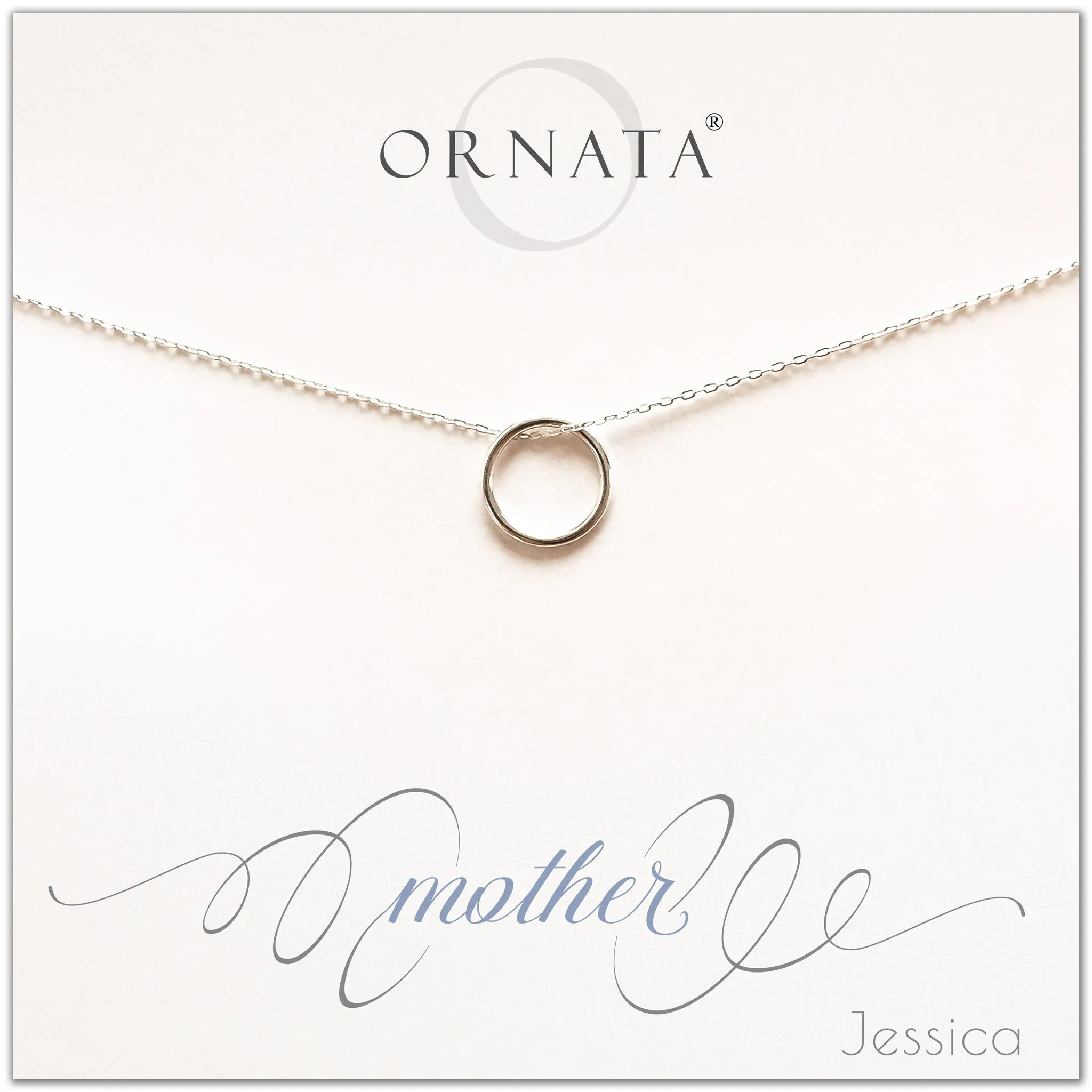 Mother's Day Jewelry - Mother Sterling Silver Necklace - Personalized