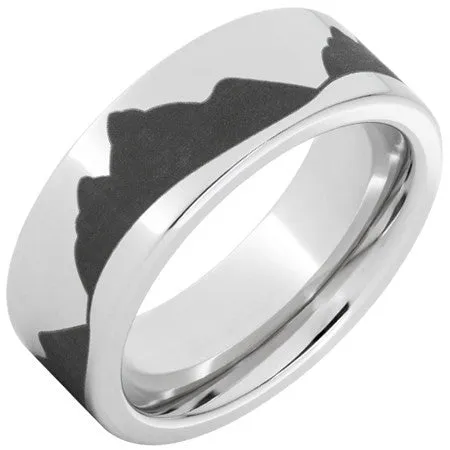 Mountain Laser Engraved Band