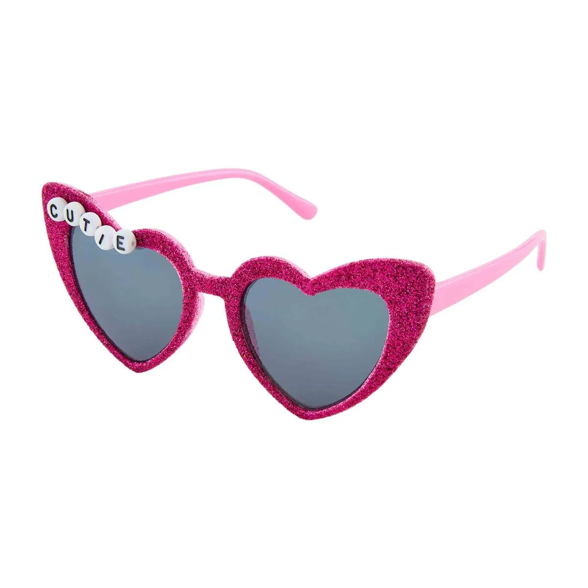 Mud Pie Cutie Heart Beaded Sunglasses