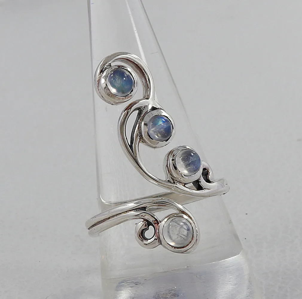 Multi Tourmaline Silver Ring