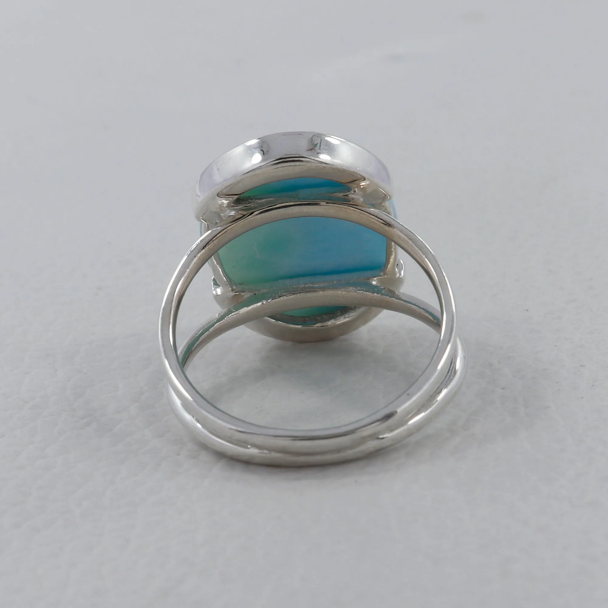 Mustard Jasper  Silver Ring