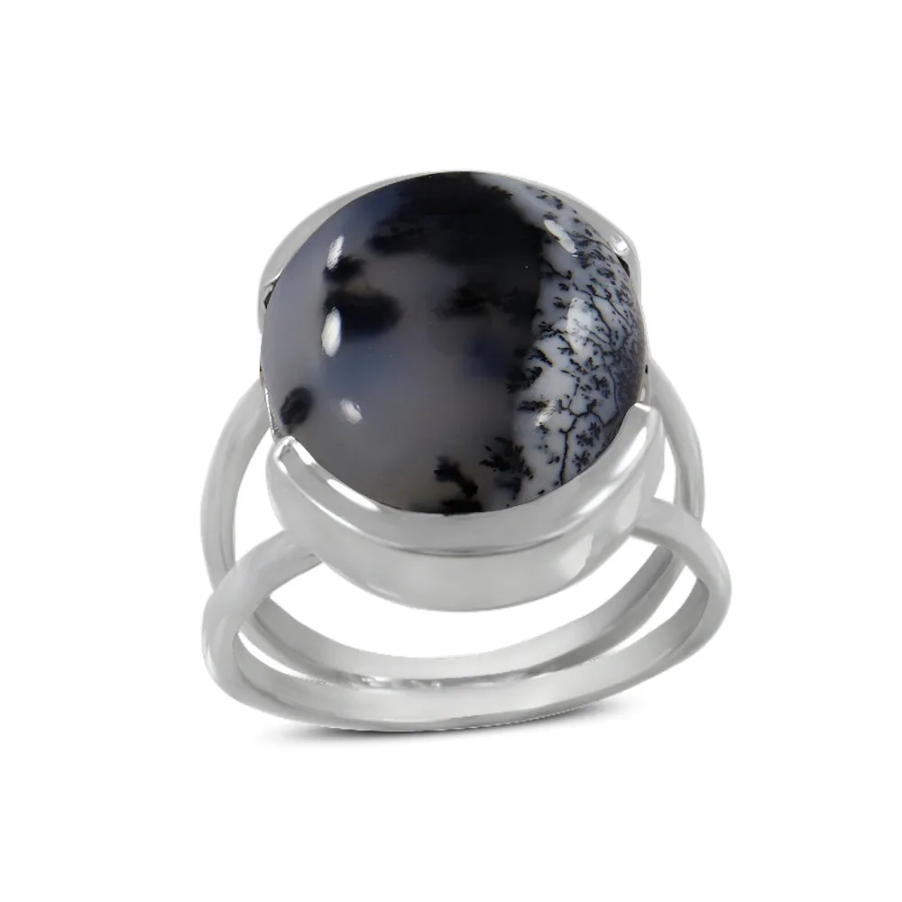 Mustard Jasper  Silver Ring