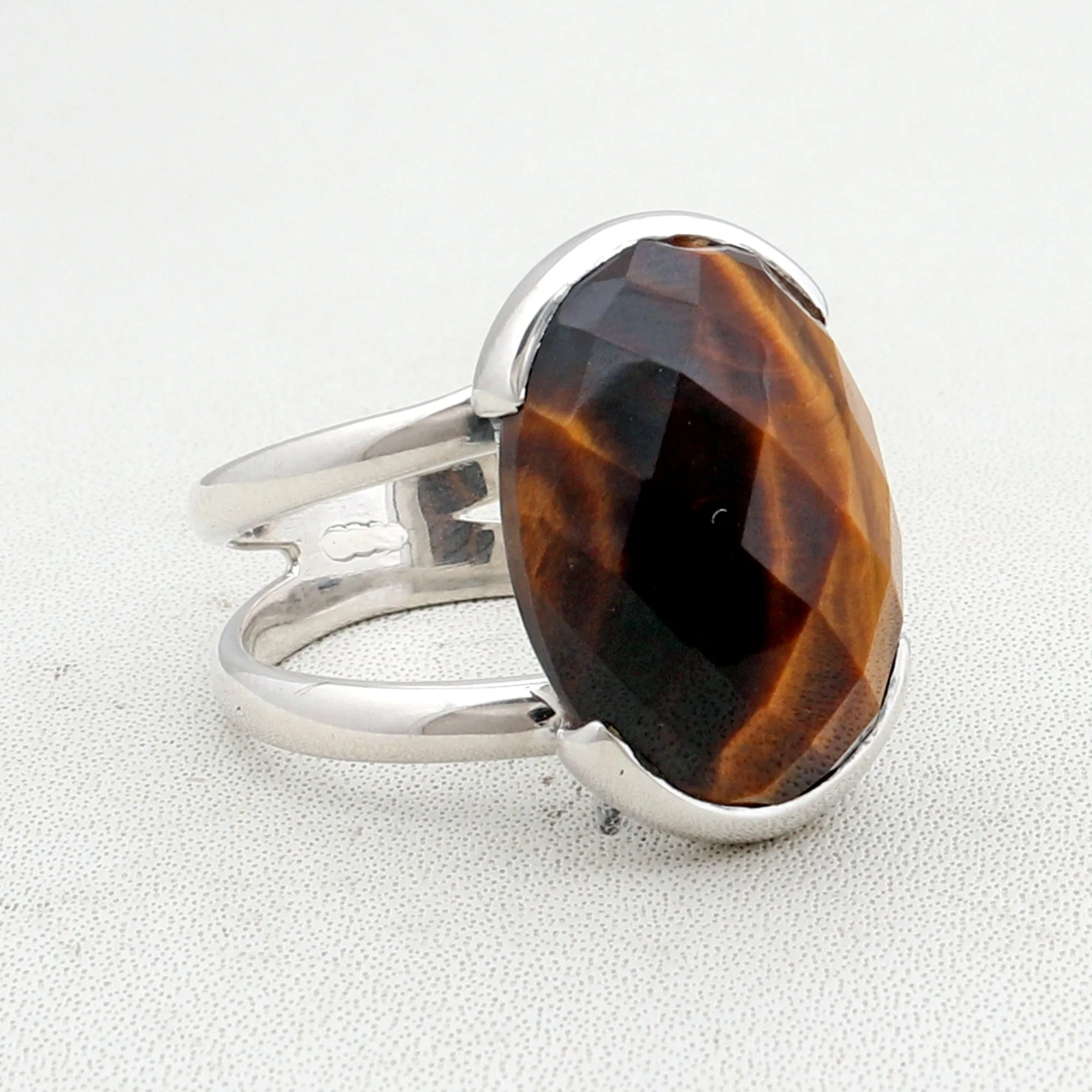 Mustard Jasper  Silver Ring