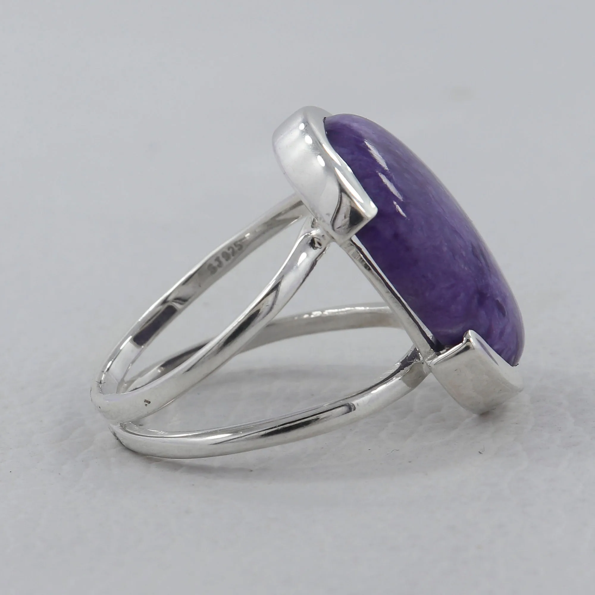 Mustard Jasper  Silver Ring