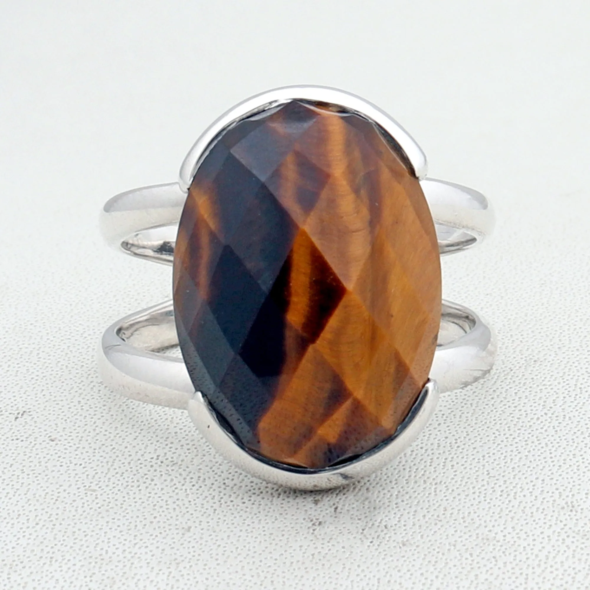 Mustard Jasper  Silver Ring