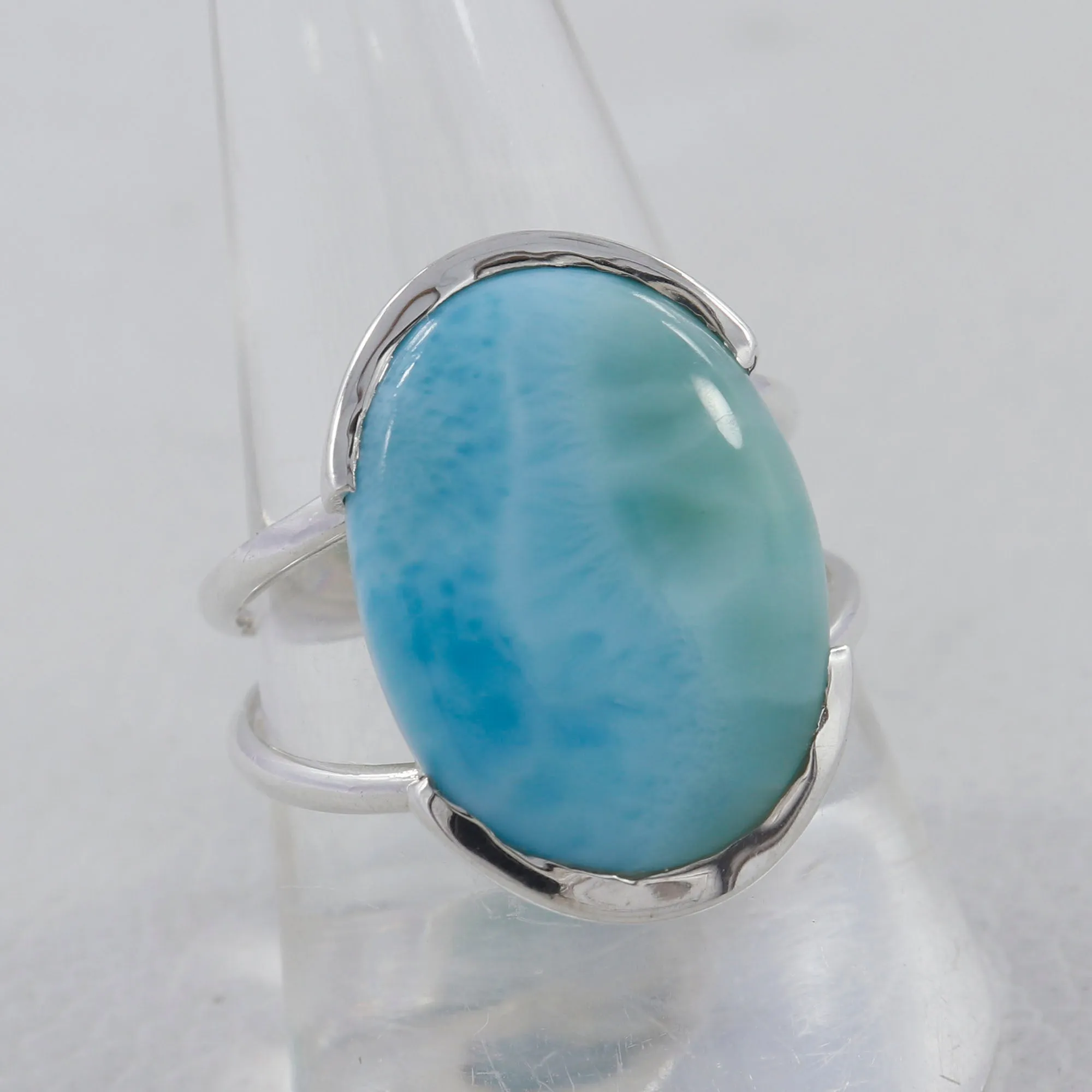 Mustard Jasper  Silver Ring