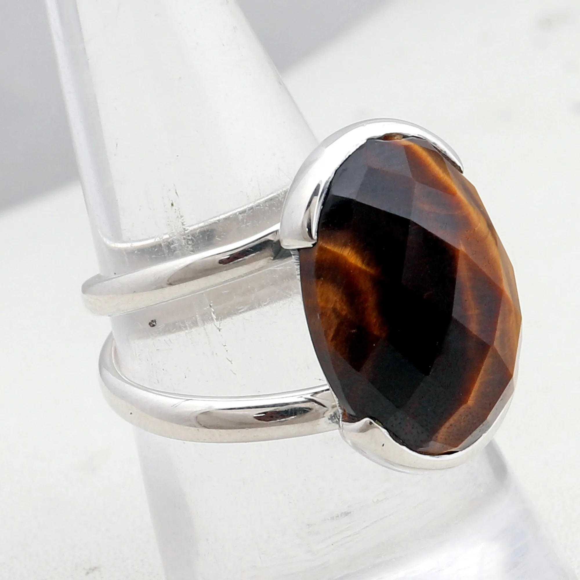Mustard Jasper  Silver Ring