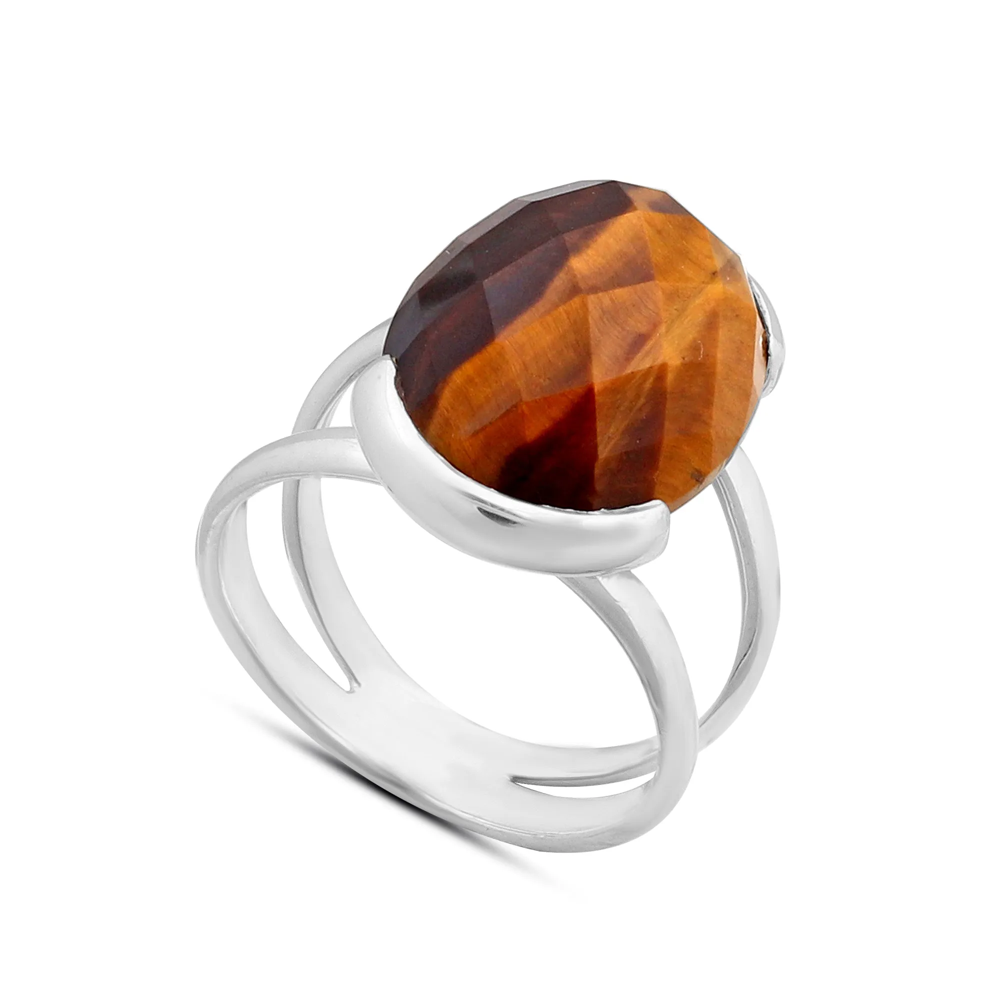 Mustard Jasper  Silver Ring