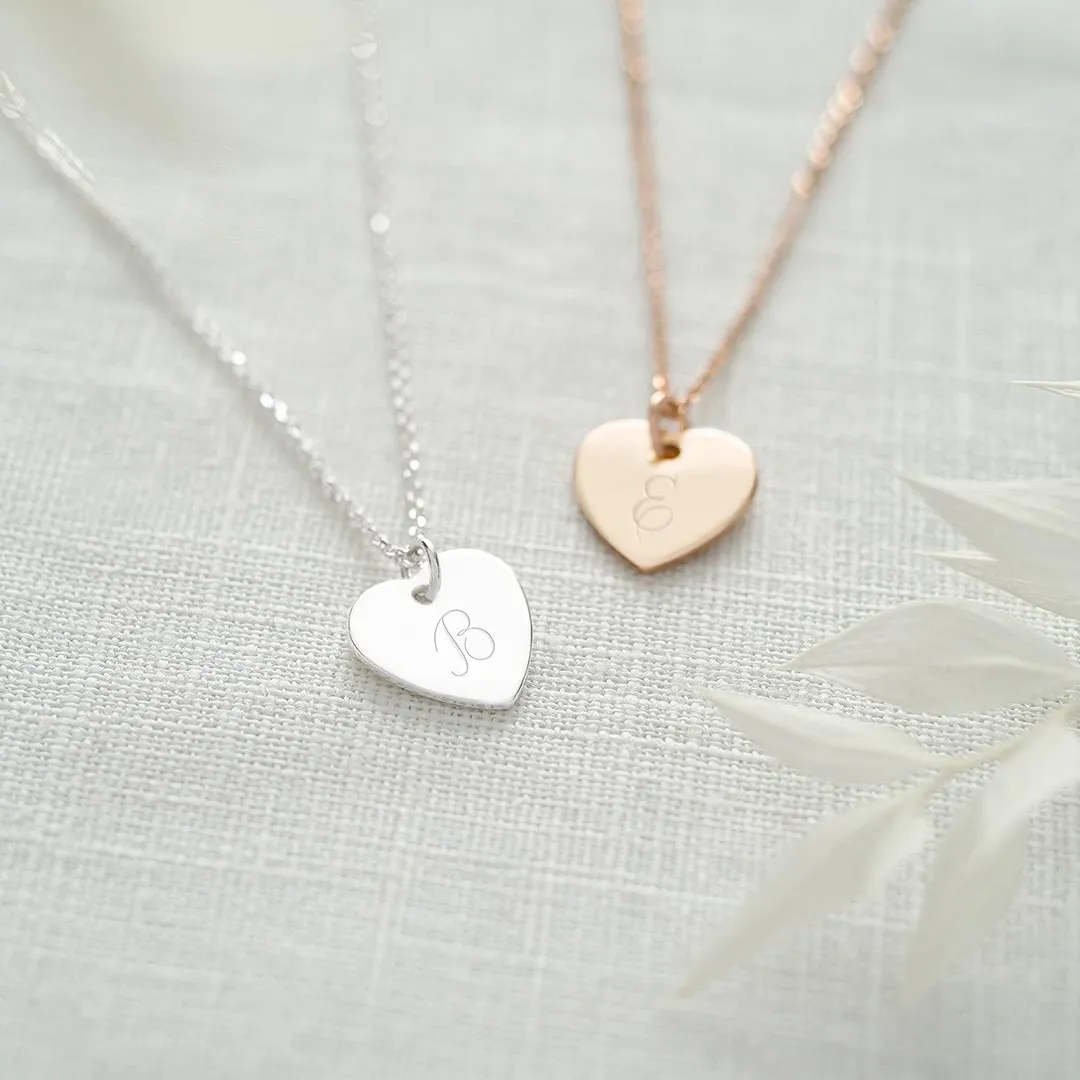 Mysha Personalized Eternal Initial Heart Pendant