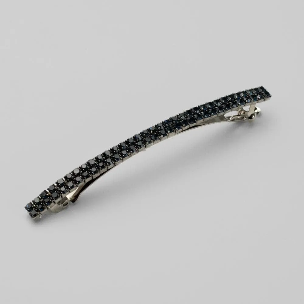 Narrow Crystal Barrette Clip