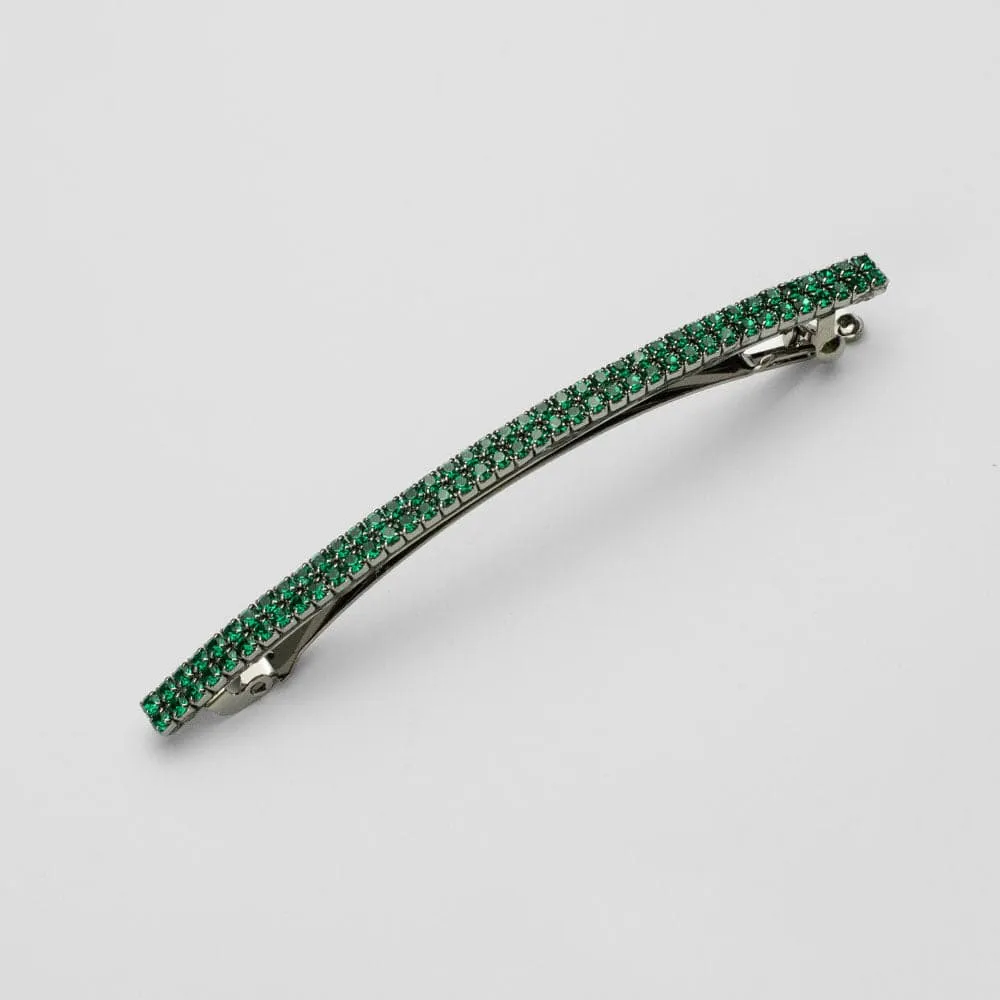 Narrow Crystal Barrette Clip