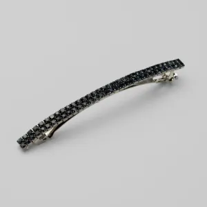 Narrow Crystal Barrette Clip