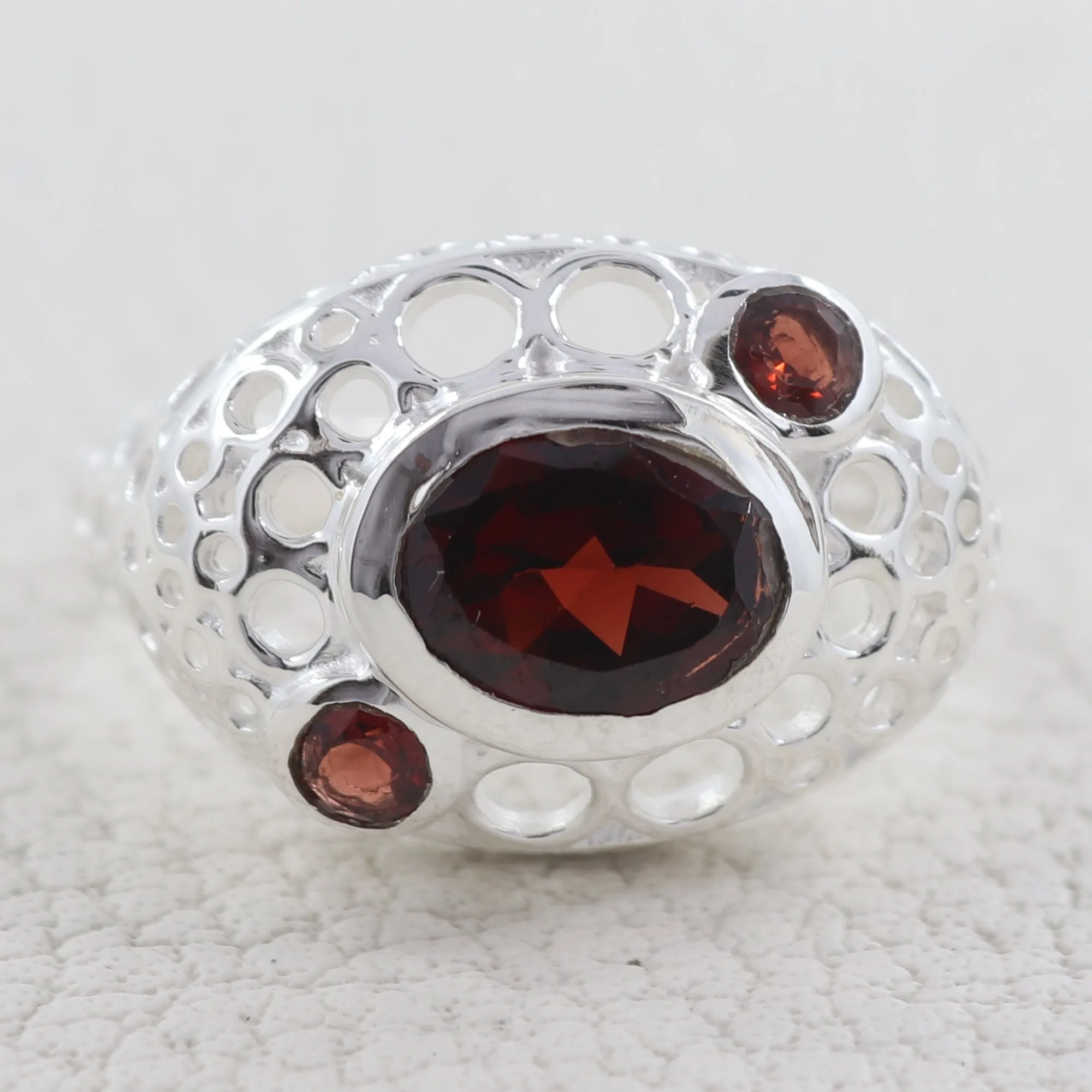 Natural Amethyst 925 Sterling Silver Ring