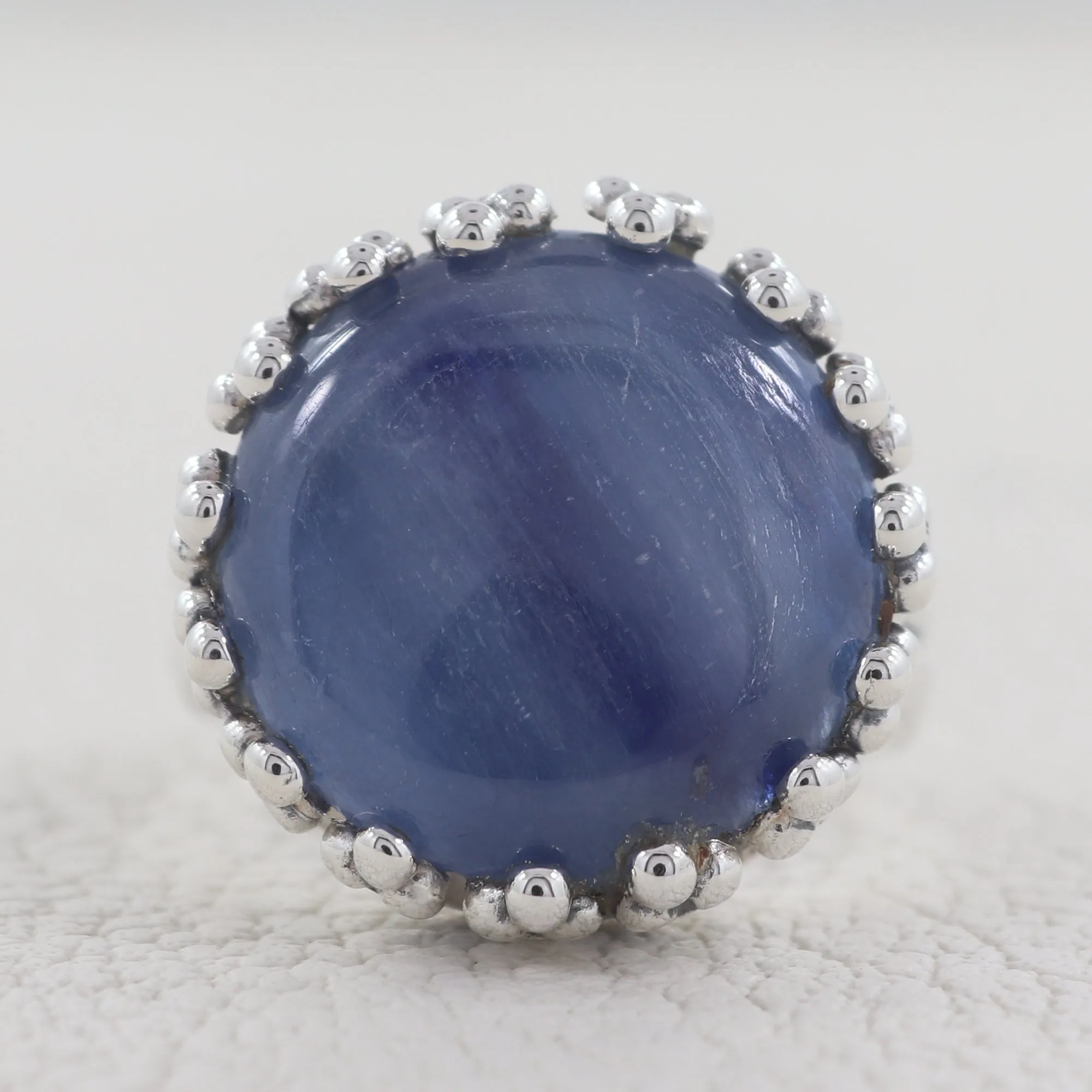 Natural Malachite Silver Ring