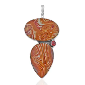 Natural Wagul Jasper Silver Pendant