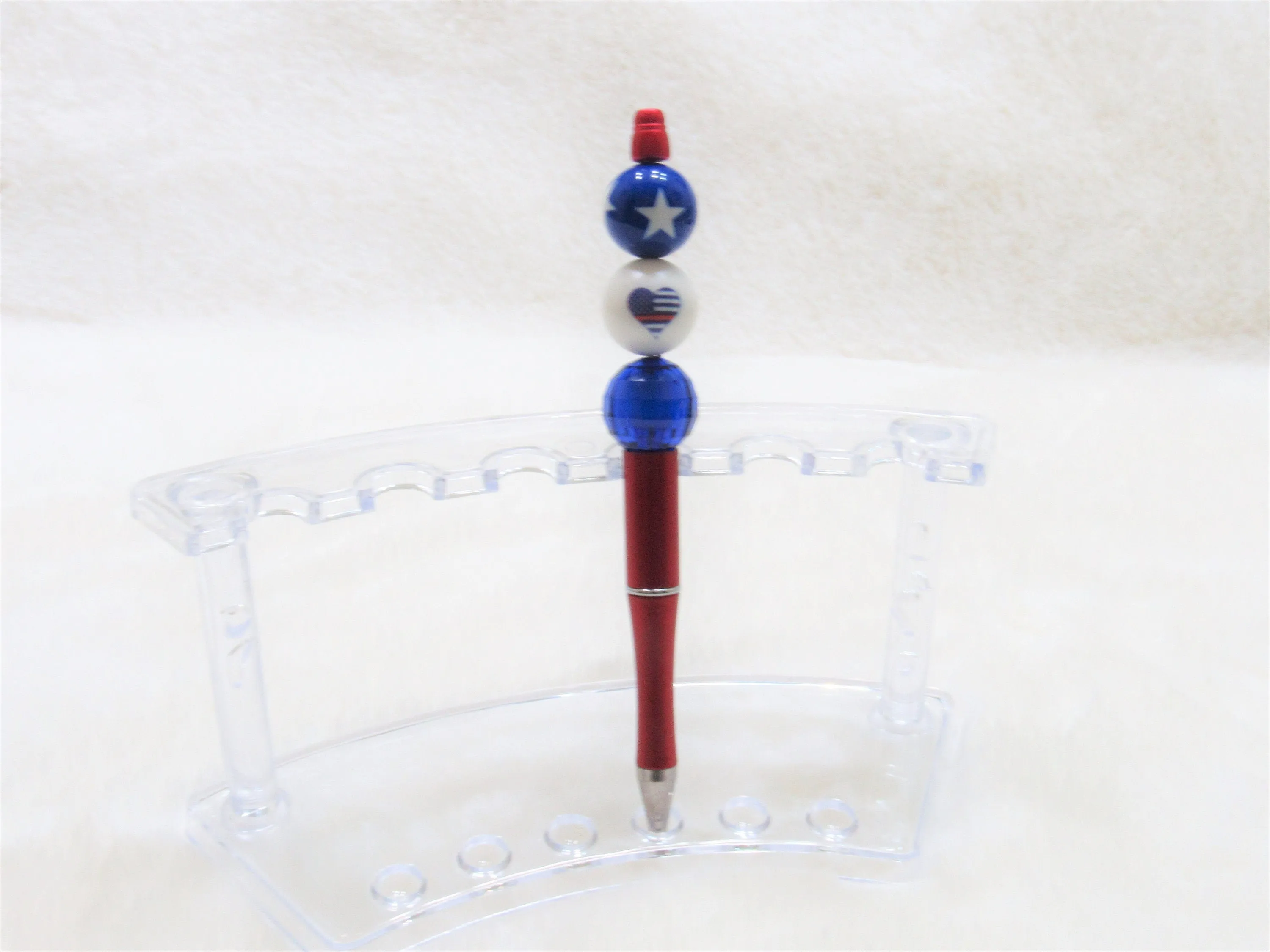 New Star Heart Beads, 4th of July 20mm Red White Blue USA Heart Flag  Bubblegum  Beads, July 4th. Beads, Gumball Beads, Bubblegum Beads