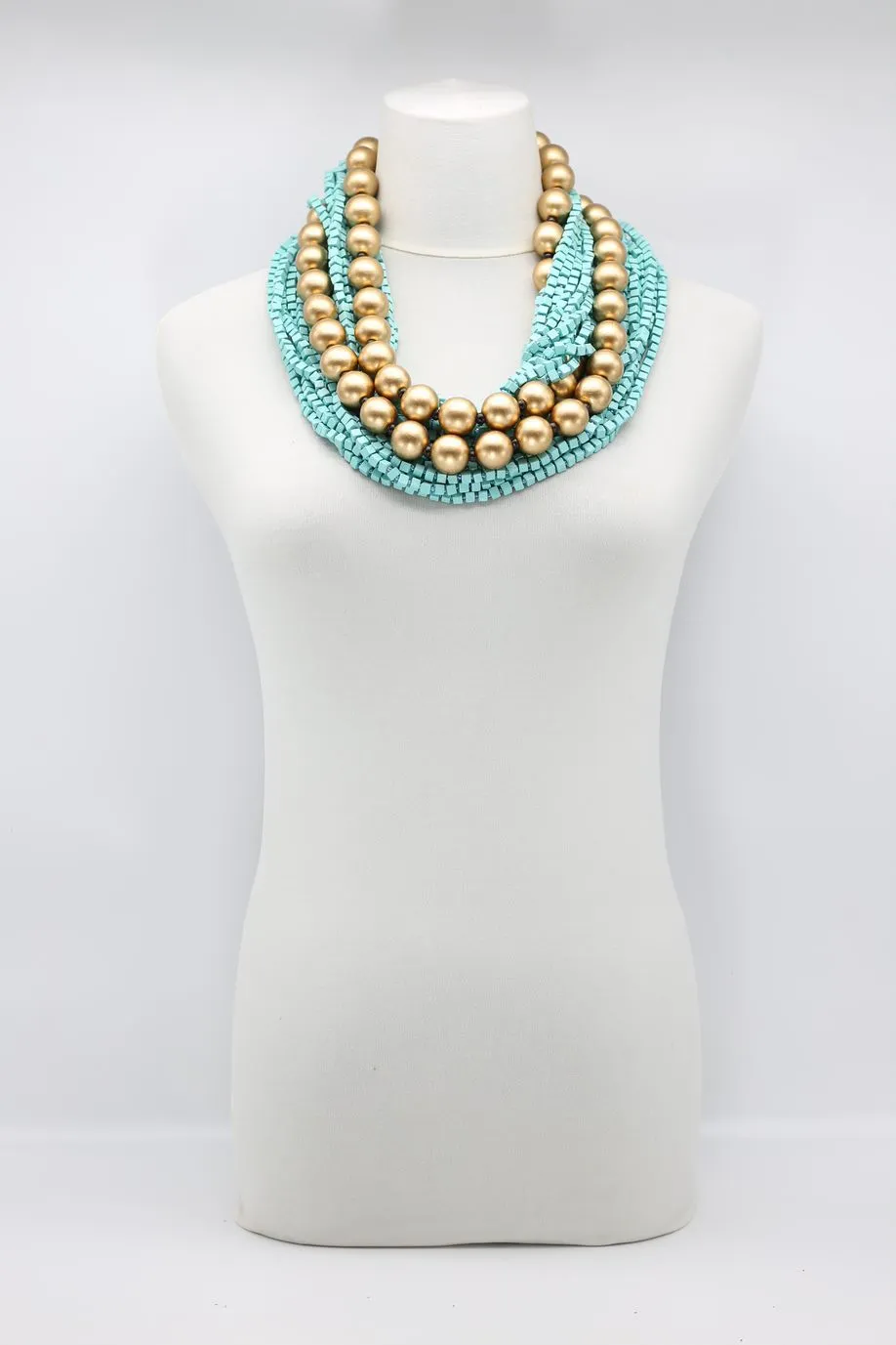 Next Pashmina & Round Beads Necklaces Set