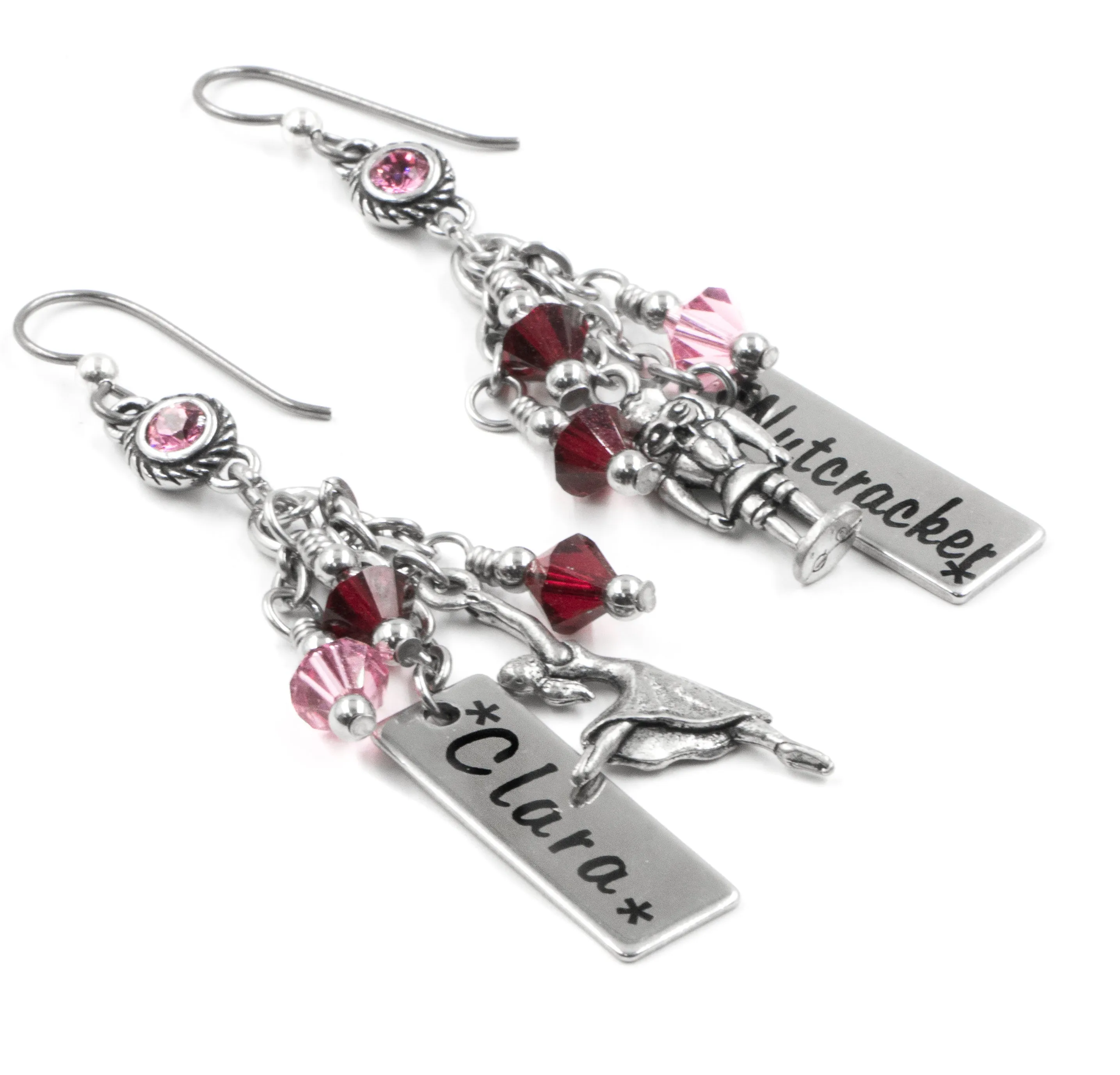 Nutcracker Engraved Earrings