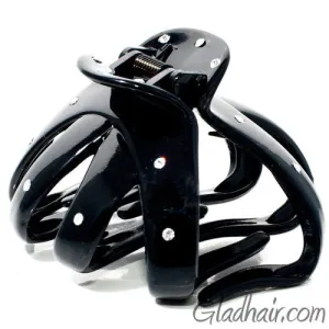 Octopus Shaped Plastic Hair Claw with Stones