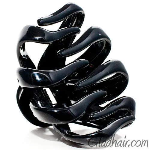Octopus Shaped Plastic Hair Claw with Stones