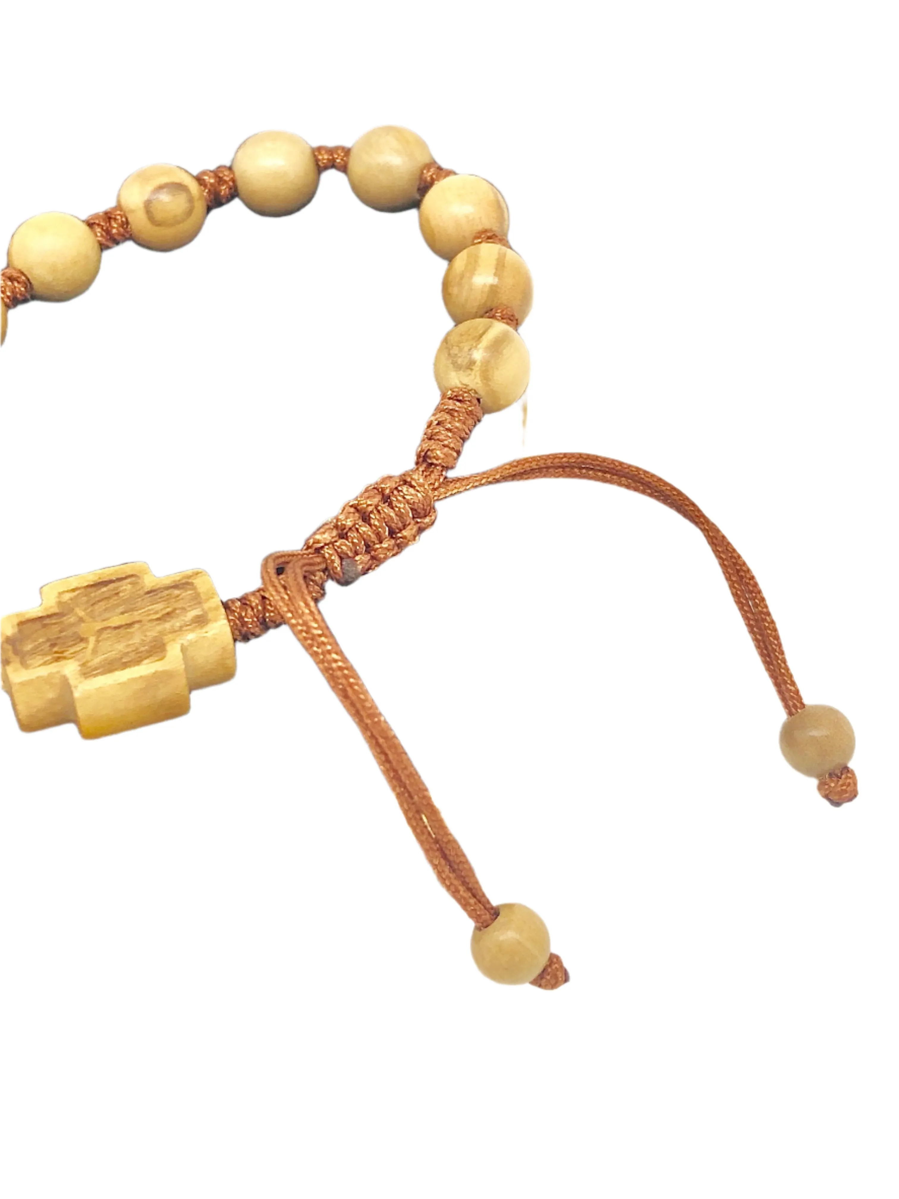 Olive Wood Rosary Bracelet (8 MM)