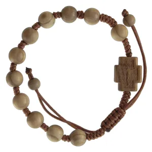Olive Wood Rosary Bracelet (8 MM)