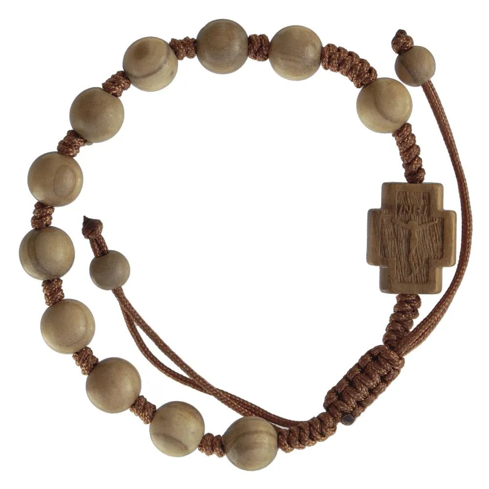 Olive Wood Rosary Bracelet (8 MM)