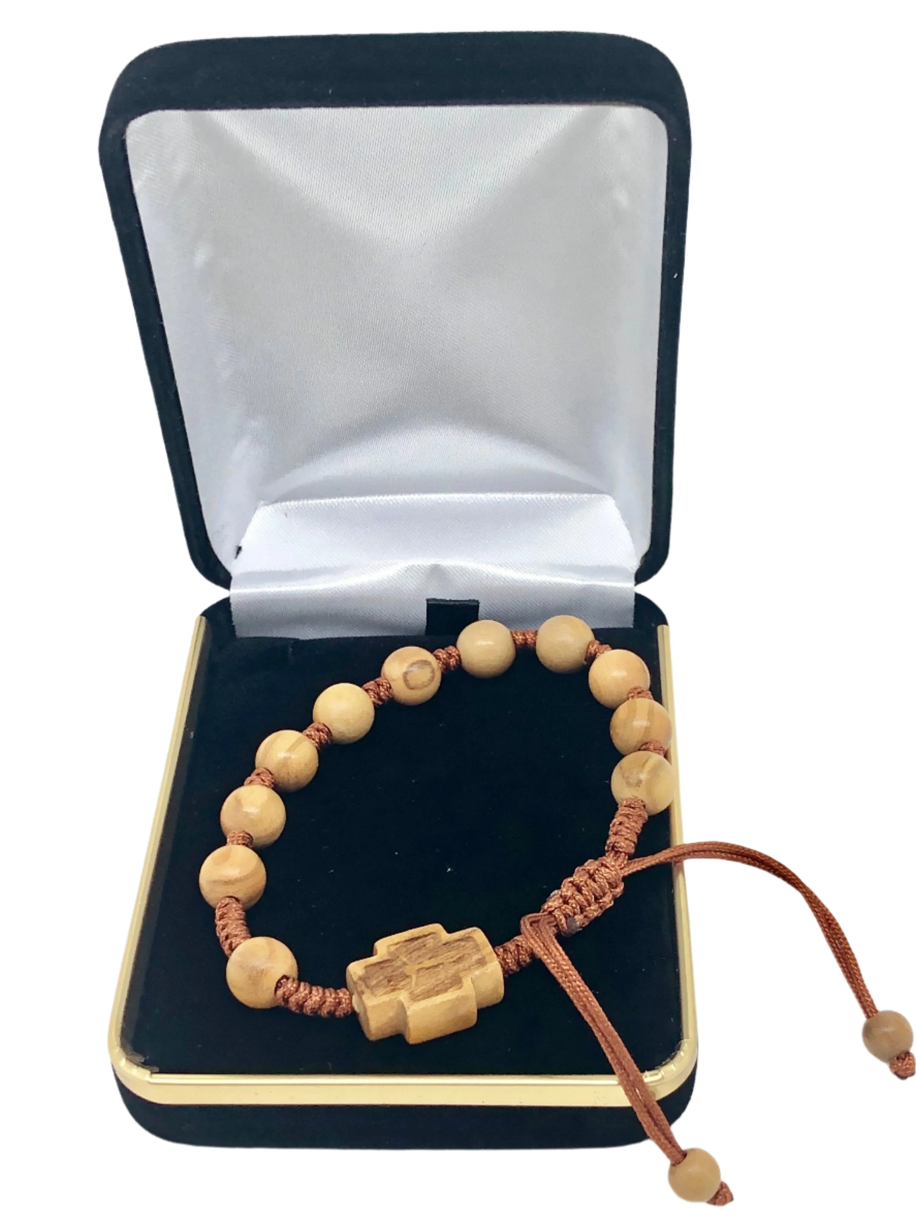 Olive Wood Rosary Bracelet (8 MM)