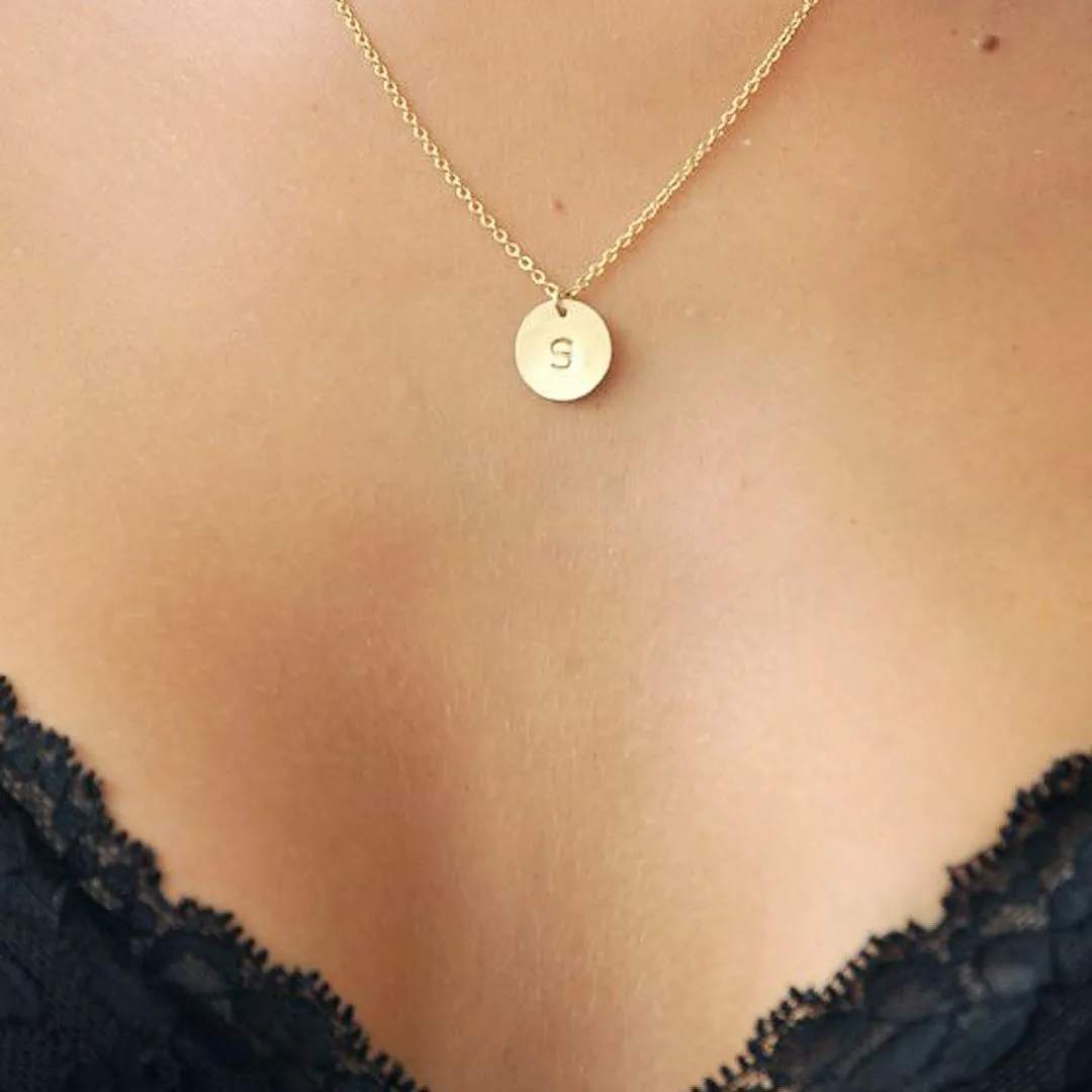 'One In A Million' Copper Personalized Initial Pendant Necklace-Adjustable 16”-20”