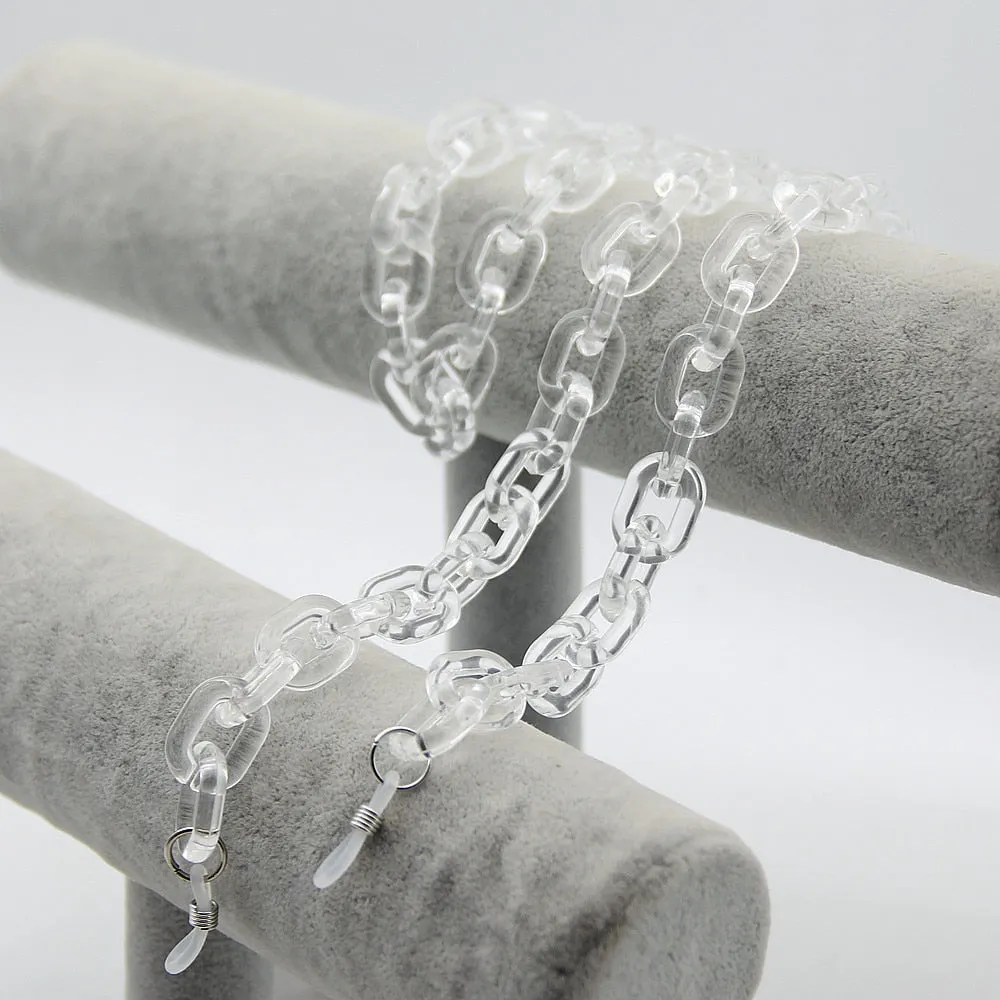 Original beaded and disc chain long coin necklace