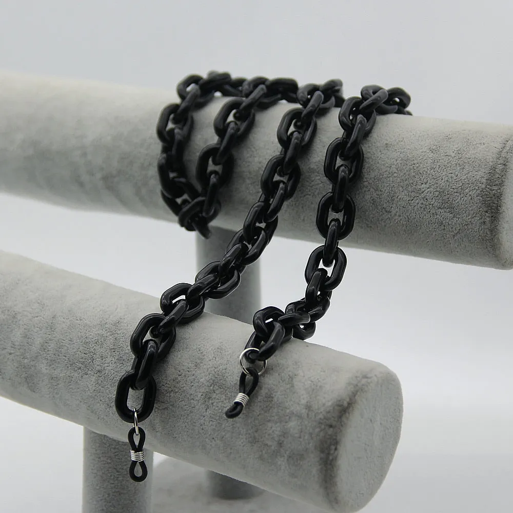 Original beaded and disc chain long coin necklace