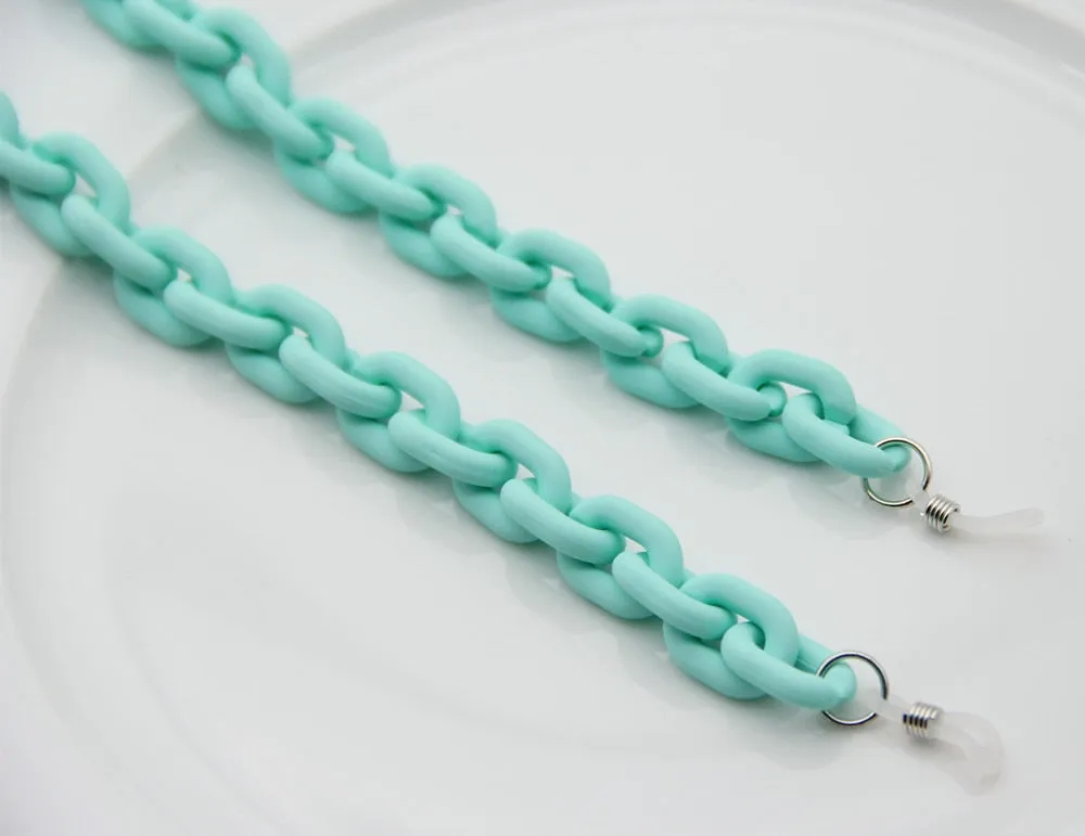 Original beaded and disc chain long coin necklace
