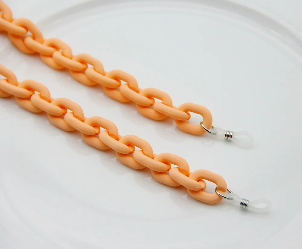 Original beaded and disc chain long coin necklace