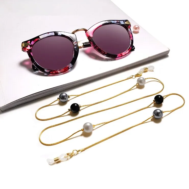 Original Fashion Eyeglasses Chain Imitation Pearl Beaded Chain for Women Necklace Bracelet Sunglasses Eyewear Retainer Hanging Rope