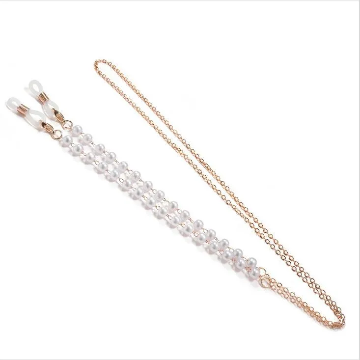 Original Fashion Eyeglasses Chain Imitation Pearl Beaded Chain for Women Necklace Bracelet Sunglasses Eyewear Retainer Hanging Rope