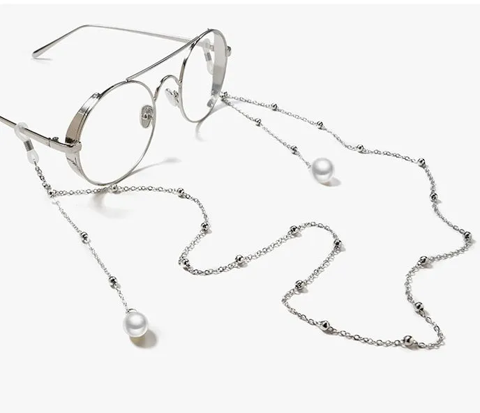Original Fashion Eyeglasses Chain Imitation Pearl Beaded Chain for Women Necklace Bracelet Sunglasses Eyewear Retainer Hanging Rope