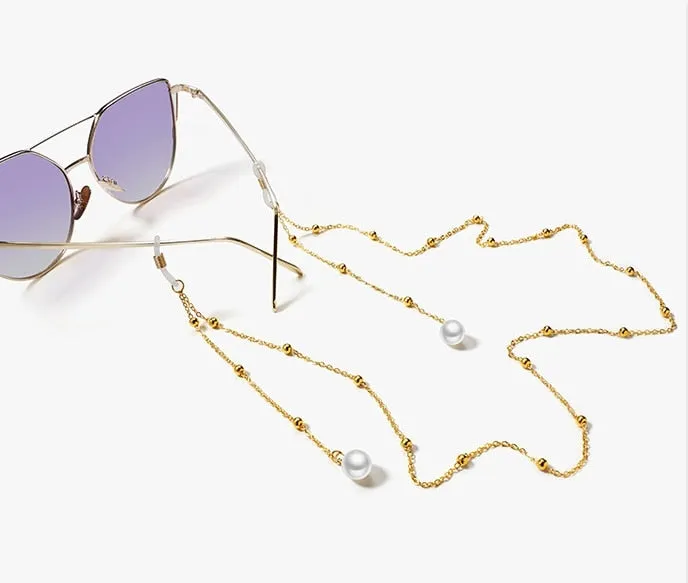 Original Fashion Eyeglasses Chain Imitation Pearl Beaded Chain for Women Necklace Bracelet Sunglasses Eyewear Retainer Hanging Rope