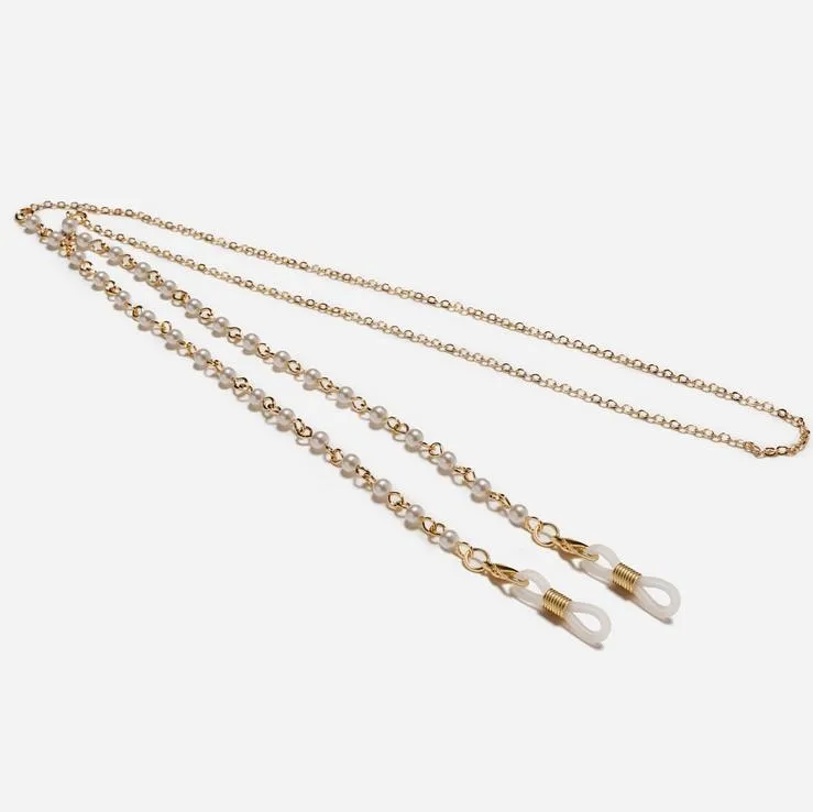 Original Fashion Eyeglasses Chain Imitation Pearl Beaded Chain for Women Necklace Bracelet Sunglasses Eyewear Retainer Hanging Rope