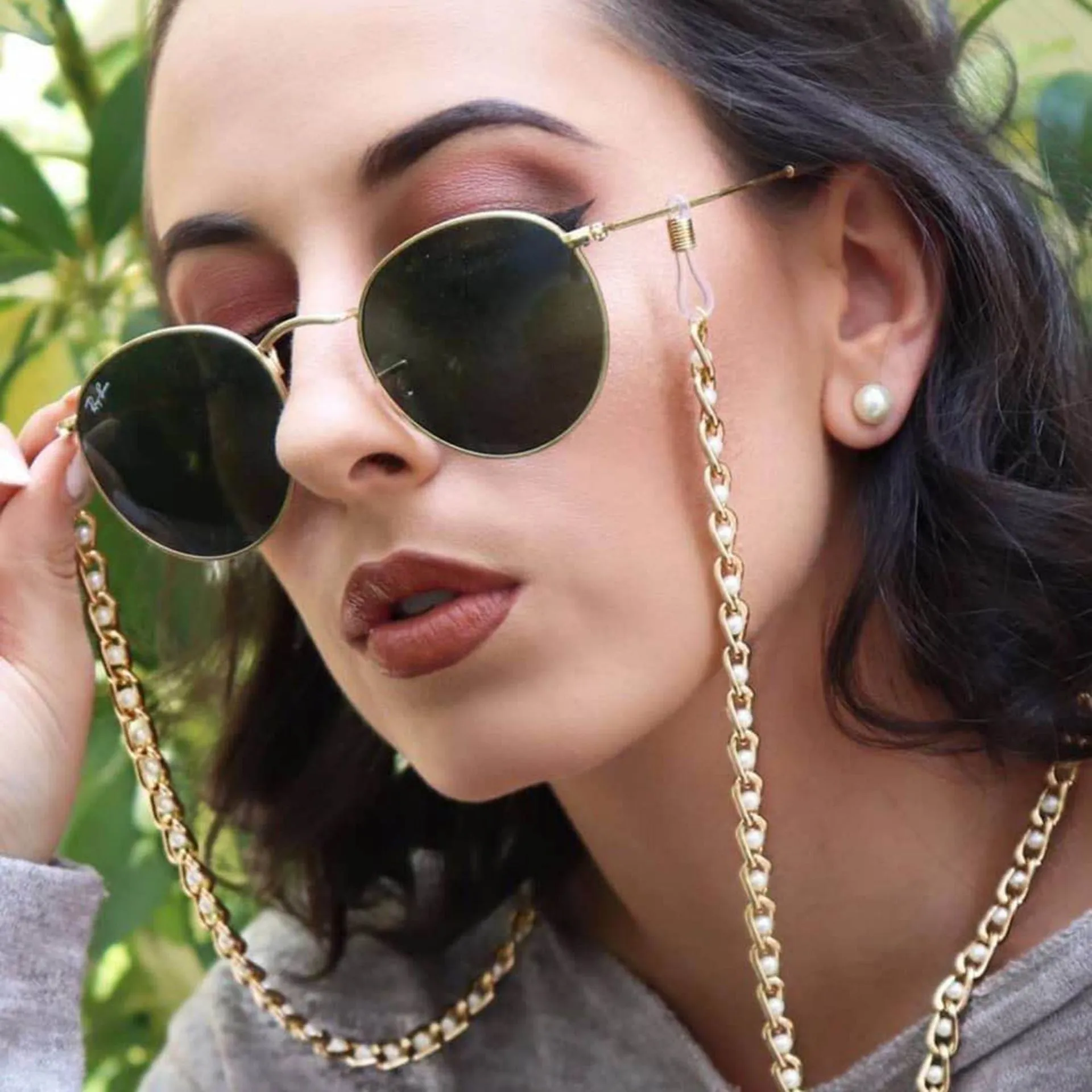 Original Fashion Eyeglasses Chain Imitation Pearl Beaded Chain for Women Necklace Bracelet Sunglasses Eyewear Retainer Hanging Rope