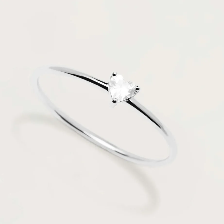 P D PAOLA | White Heart Ring
