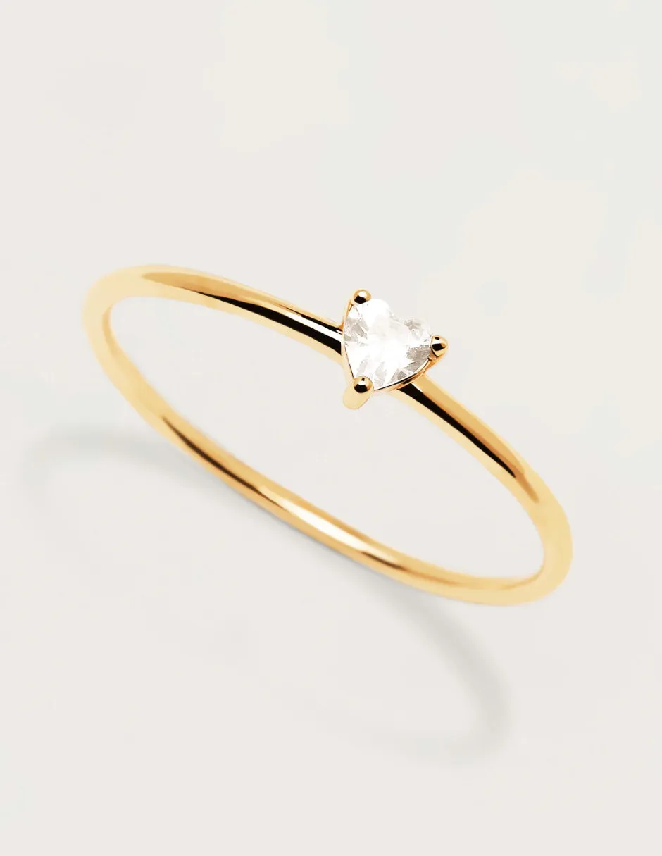 P D PAOLA | White Heart Ring
