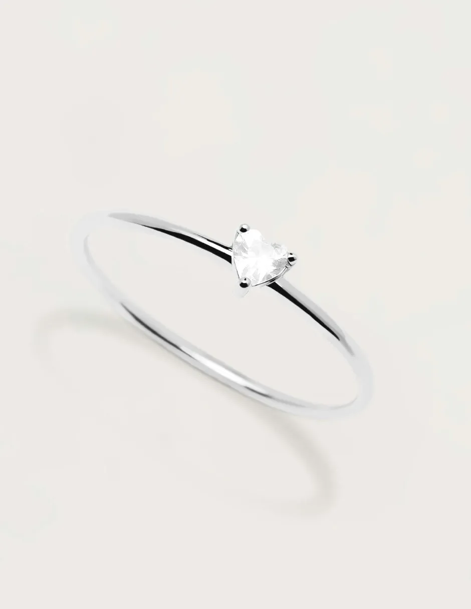 P D PAOLA | White Heart Ring