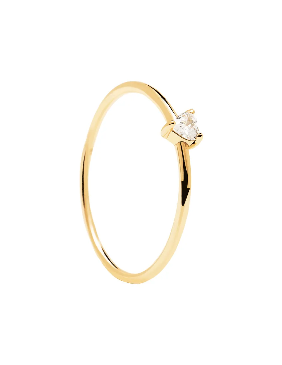 P D PAOLA | White Heart Ring