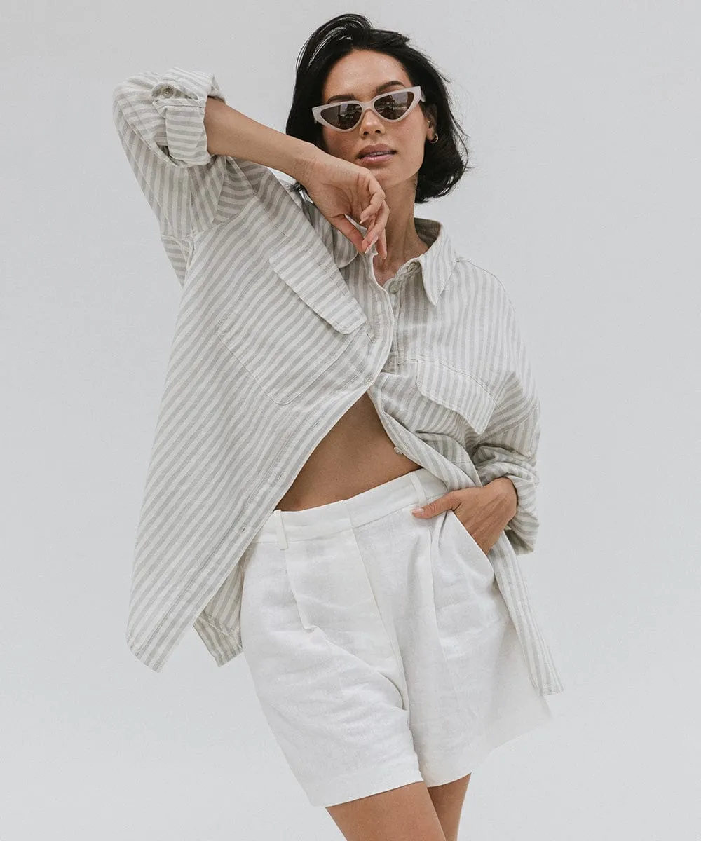 Pamela Cat Eye Sunglasses - Light Grey BLEMISHED