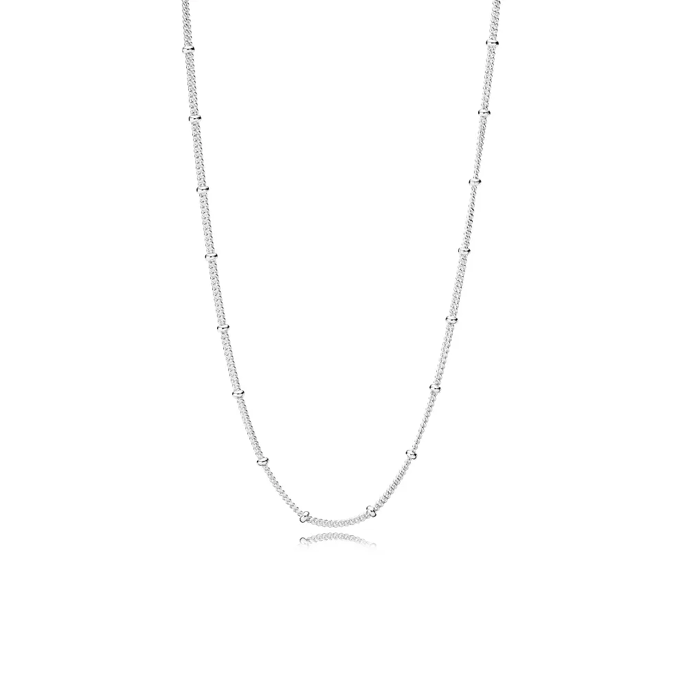 Pandora Sterling Silver Beaded Necklace Chain